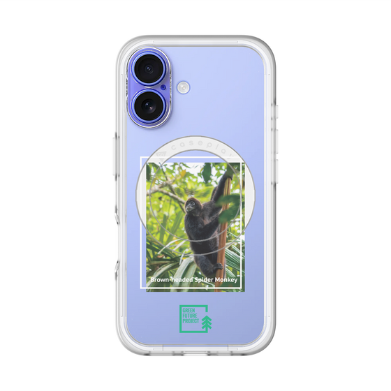 Slim Protection Premium Case with MagSafe［ Green Future Project - Brown-headed Spider Monkey ］