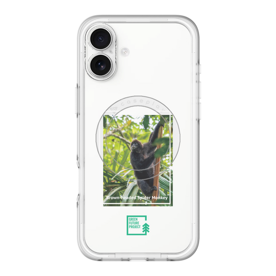Slim Protection Premium Case with MagSafe［ Green Future Project - Brown-headed Spider Monkey ］