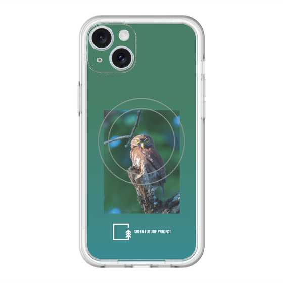 Slim Protection Premium Case with MagSafe［ Green Future Project - Ferruginous Pygmy Owl ］