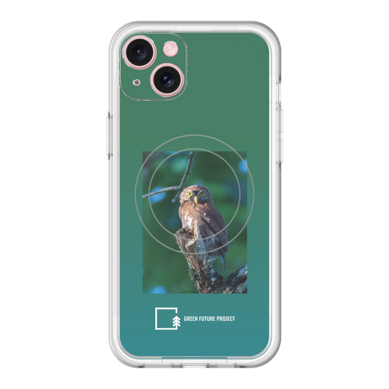 Slim Protection Premium Case with MagSafe［ Green Future Project - Ferruginous Pygmy Owl ］
