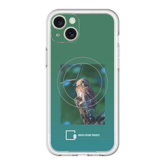 Slim Protection Premium Case with MagSafe［ Green Future Project - Ferruginous Pygmy Owl ］