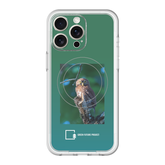 Slim Protection Premium Case with MagSafe［ Green Future Project - Ferruginous Pygmy Owl ］