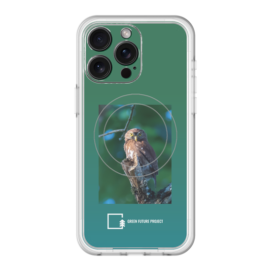 Slim Protection Premium Case with MagSafe［ Green Future Project - Ferruginous Pygmy Owl ］