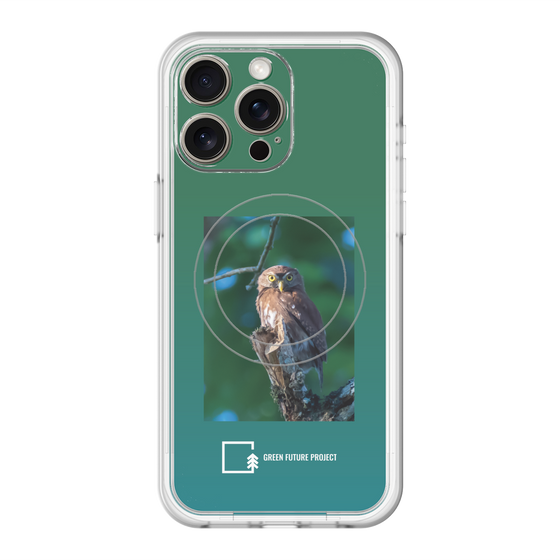 Slim Protection Premium Case with MagSafe［ Green Future Project - Ferruginous Pygmy Owl ］