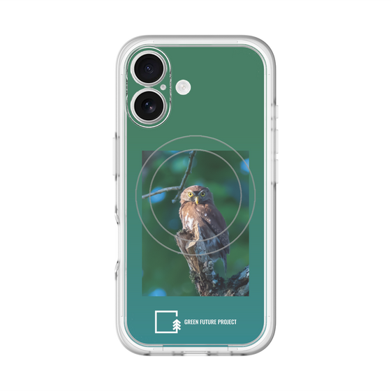 Slim Protection Premium Case with MagSafe［ Green Future Project - Ferruginous Pygmy Owl ］