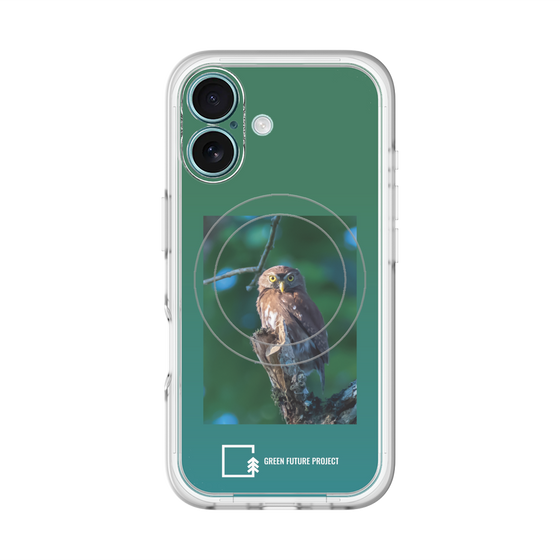 Slim Protection Premium Case with MagSafe［ Green Future Project - Ferruginous Pygmy Owl ］