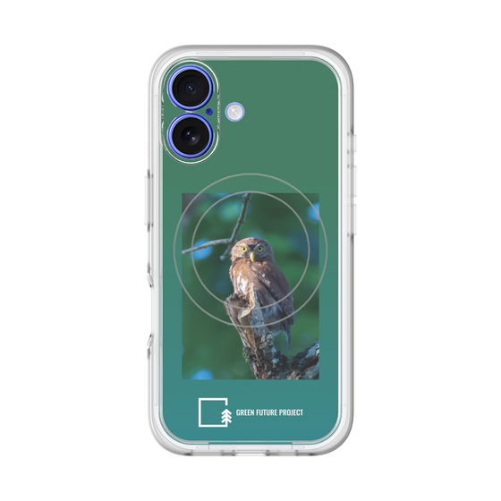 Slim Protection Premium Case with MagSafe［ Green Future Project - Ferruginous Pygmy Owl ］