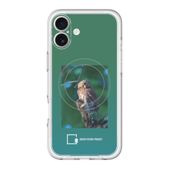 Slim Protection Premium Case with MagSafe［ Green Future Project - Ferruginous Pygmy Owl ］