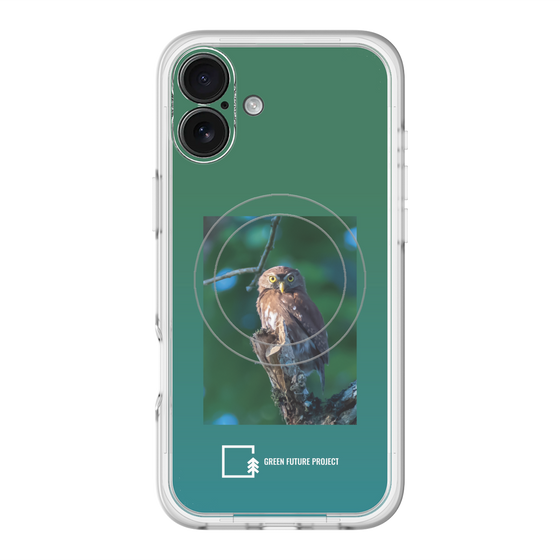 Slim Protection Premium Case with MagSafe［ Green Future Project - Ferruginous Pygmy Owl ］