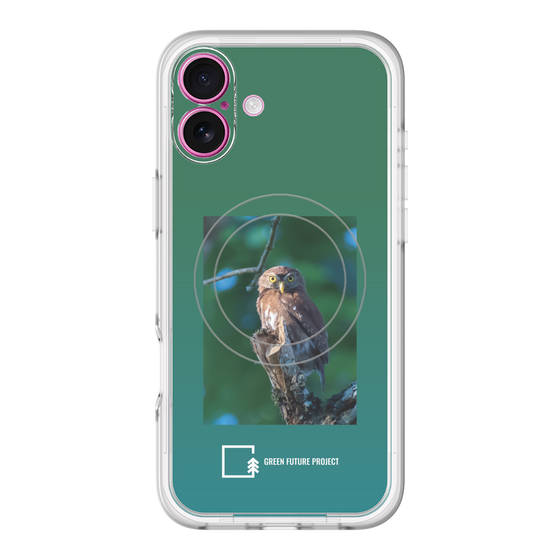 Slim Protection Premium Case with MagSafe［ Green Future Project - Ferruginous Pygmy Owl ］
