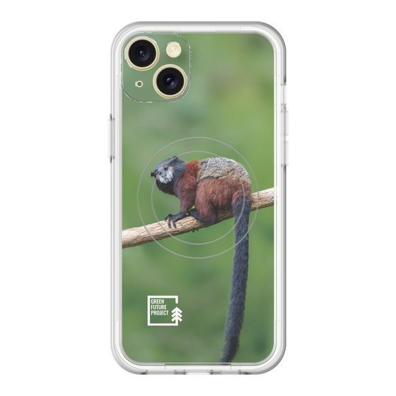 Slim Protection Premium Case with MagSafe［ Green Future Project - Saddle-backTamarin ］