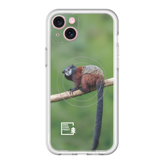 Slim Protection Premium Case with MagSafe［ Green Future Project - Saddle-backTamarin ］
