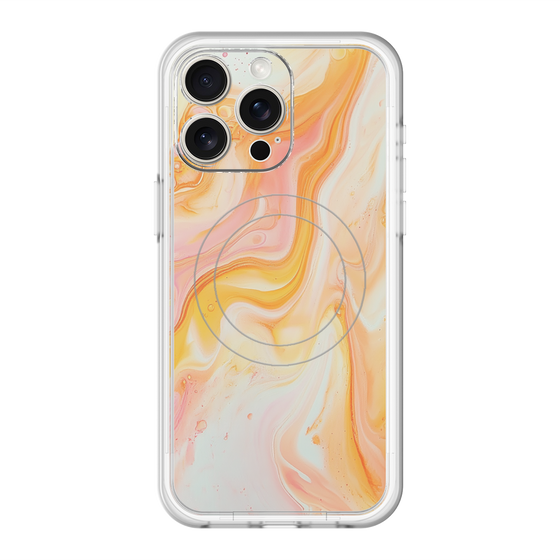 Slim Protection Premium Case with MagSafe［ Color Rain - Original - Tangerine Mist ］