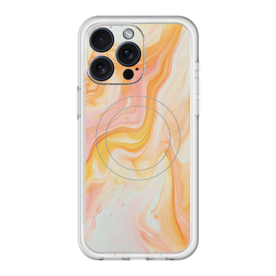 Slim Protection Premium Case with MagSafe［ Color Rain - Original - Tangerine Mist ］