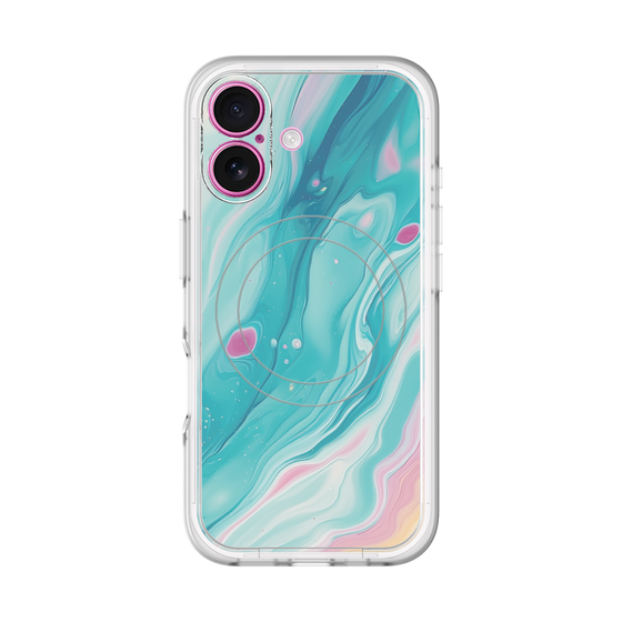Slim Protection Premium Case with MagSafe［ Color Rain - Original - Serene Wave ］