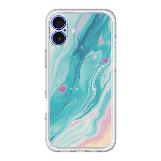 Slim Protection Premium Case with MagSafe［ Color Rain - Original - Serene Wave ］