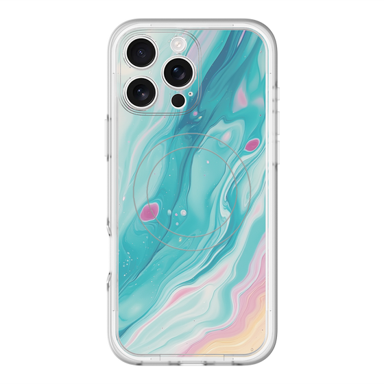 Slim Protection Premium Case with MagSafe［ Color Rain - Original - Serene Wave ］