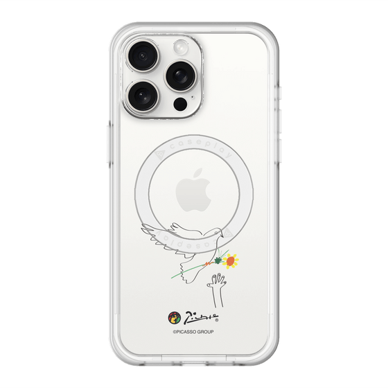 Slim Protection Premium Case with MagSafe［ PICASSO - Dove of Peace ］
