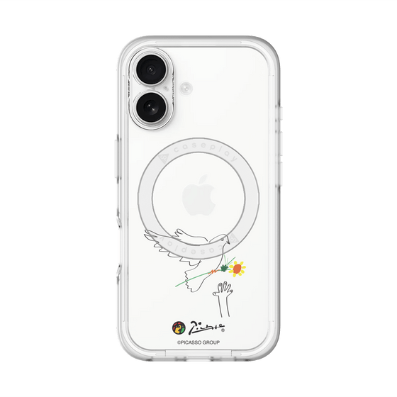 Slim Protection Premium Case with MagSafe［ PICASSO - Dove of Peace ］