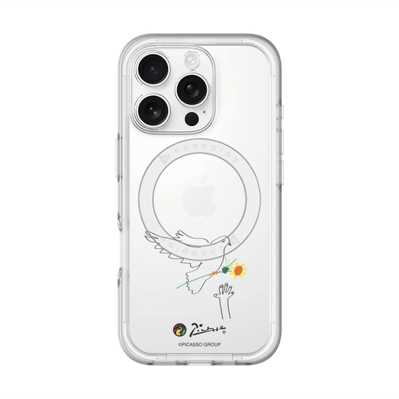 Slim Protection Premium Case with MagSafe［ PICASSO - Dove of Peace ］