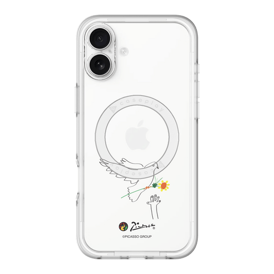 Slim Protection Premium Case with MagSafe［ PICASSO - Dove of Peace ］