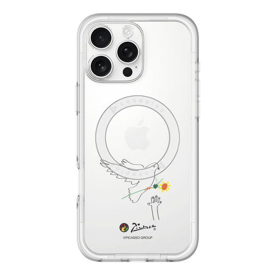 Slim Protection Premium Case with MagSafe［ PICASSO - Dove of Peace ］