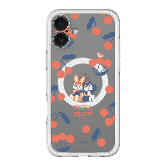 Slim Protection Premium Case with MagSafe［ Kuppyramu Friends - Cherry ］