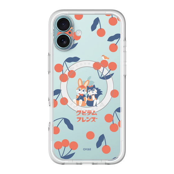 Slim Protection Premium Case with MagSafe［ Kuppyramu Friends - Cherry ］