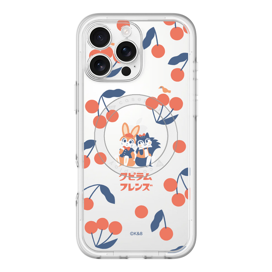 Slim Protection Premium Case with MagSafe［ Kuppyramu Friends - Cherry ］