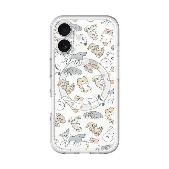 Slim Protection Premium Case with MagSafe［ Hello, It's Dog - Nap ］