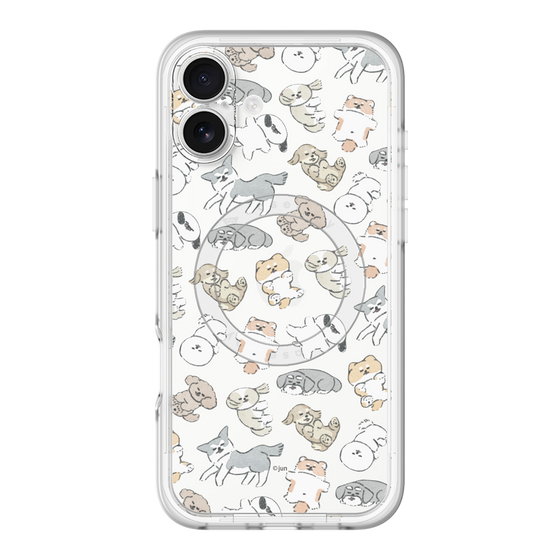 Slim Protection Premium Case with MagSafe［ Hello, It's Dog - Nap ］