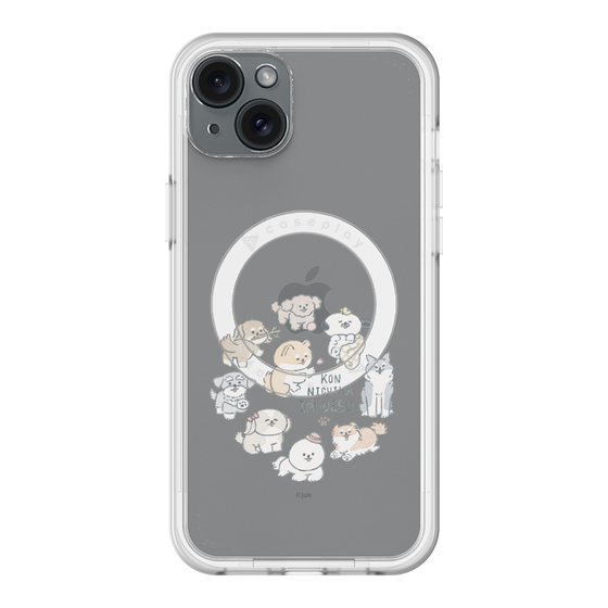 Slim Protection Premium Case with MagSafe［ Hello, It's Dog - All Together - Clear ］