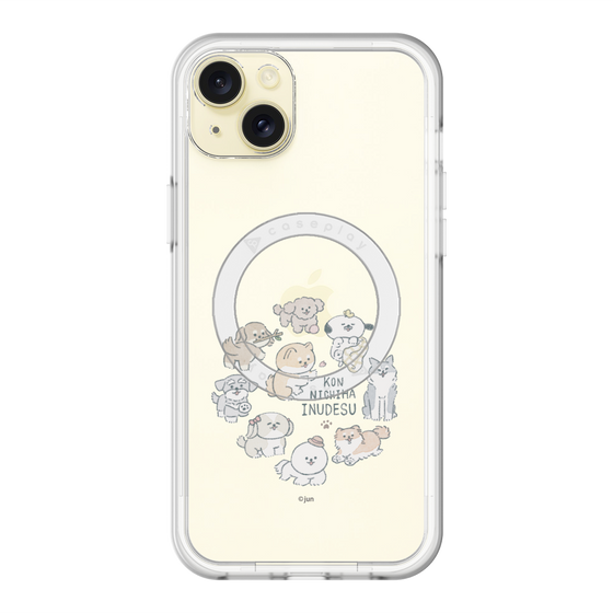 Slim Protection Premium Case with MagSafe［ Hello, It's Dog - All Together - Clear ］