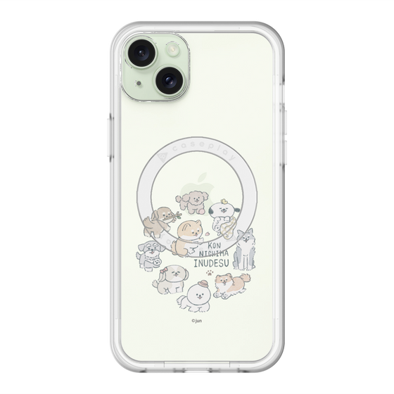 Slim Protection Premium Case with MagSafe［ Hello, It's Dog - All Together - Clear ］