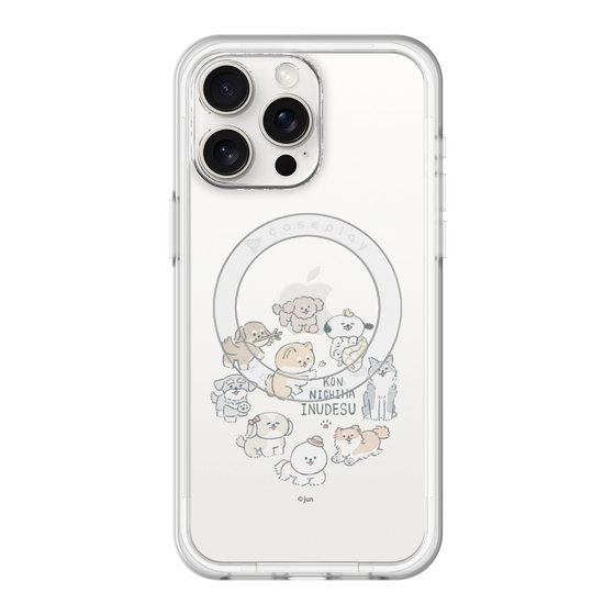 Slim Protection Premium Case with MagSafe［ Hello, It's Dog - All Together - Clear ］