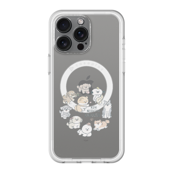 Slim Protection Premium Case with MagSafe［ Hello, It's Dog - All Together - Clear ］