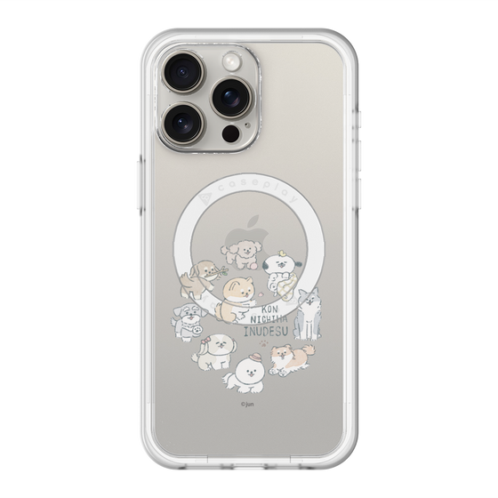 Slim Protection Premium Case with MagSafe［ Hello, It's Dog - All Together - Clear ］
