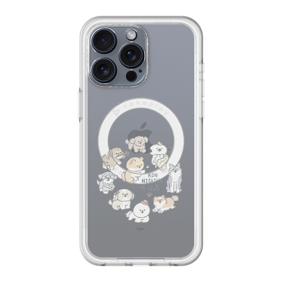 Slim Protection Premium Case with MagSafe［ Hello, It's Dog - All Together - Clear ］