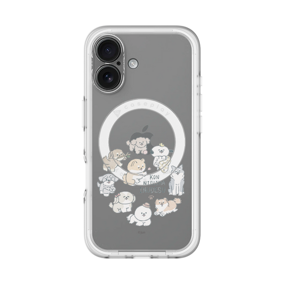 Slim Protection Premium Case with MagSafe［ Hello, It's Dog - All Together - Clear ］