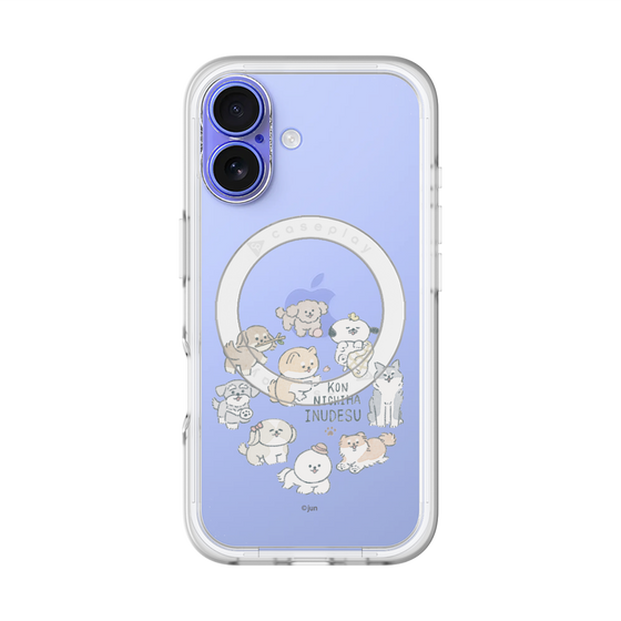 Slim Protection Premium Case with MagSafe［ Hello, It's Dog - All Together - Clear ］