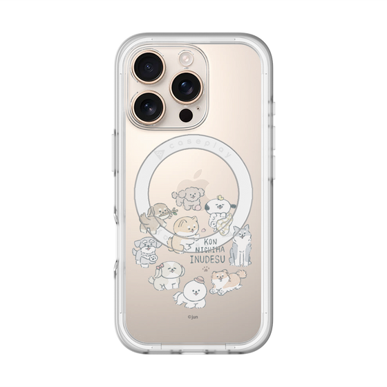 Slim Protection Premium Case with MagSafe［ Hello, It's Dog - All Together - Clear ］