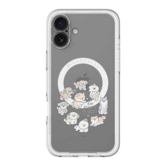 Slim Protection Premium Case with MagSafe［ Hello, It's Dog - All Together - Clear ］