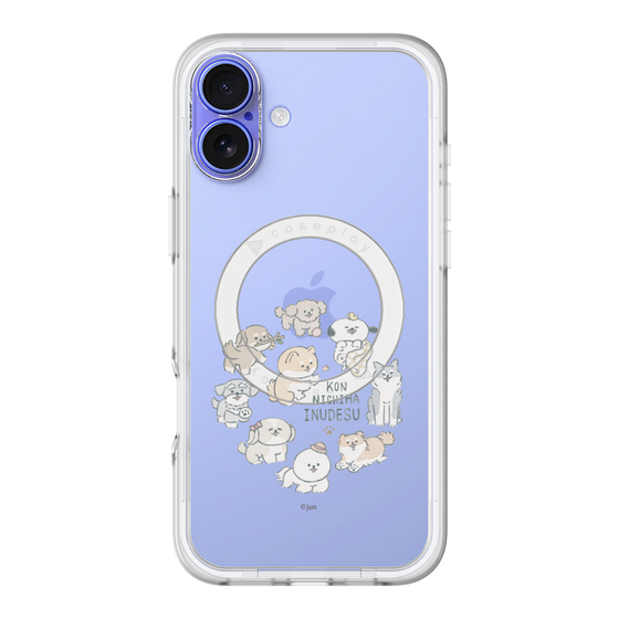 Slim Protection Premium Case with MagSafe［ Hello, It's Dog - All Together - Clear ］