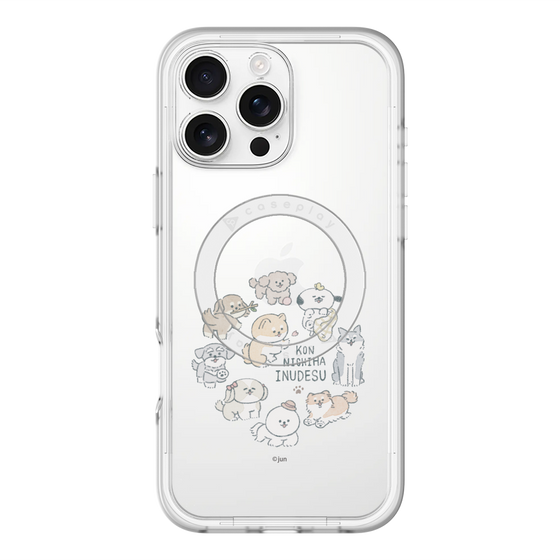Slim Protection Premium Case with MagSafe［ Hello, It's Dog - All Together - Clear ］