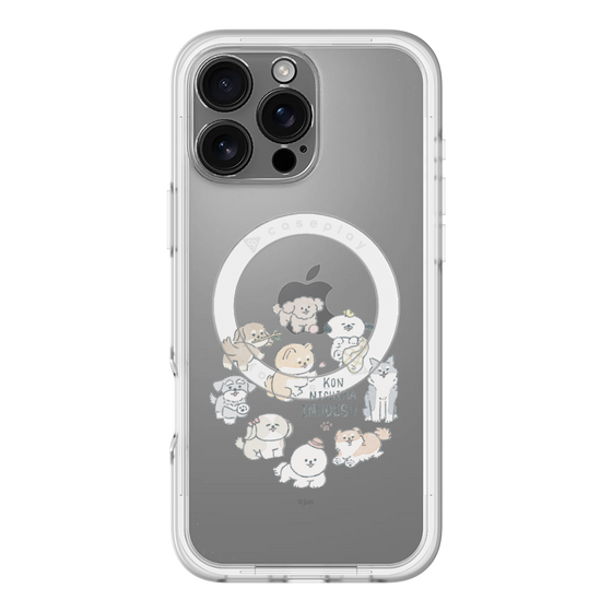 Slim Protection Premium Case with MagSafe［ Hello, It's Dog - All Together - Clear ］