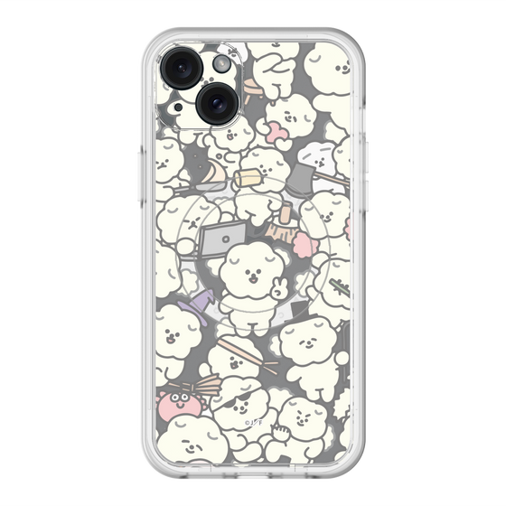 Slim Protection Premium Case with MagSafe［ Mossari Mosao - Fluffy - Clear ］