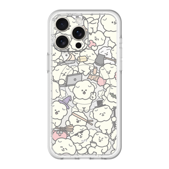 Slim Protection Premium Case with MagSafe［ Mossari Mosao - Fluffy - Clear ］