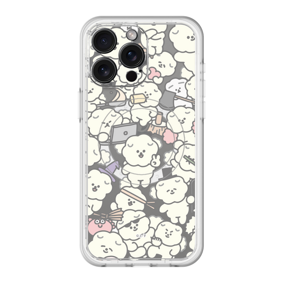 Slim Protection Premium Case with MagSafe［ Mossari Mosao - Fluffy - Clear ］