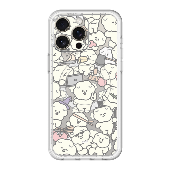 Slim Protection Premium Case with MagSafe［ Mossari Mosao - Fluffy - Clear ］