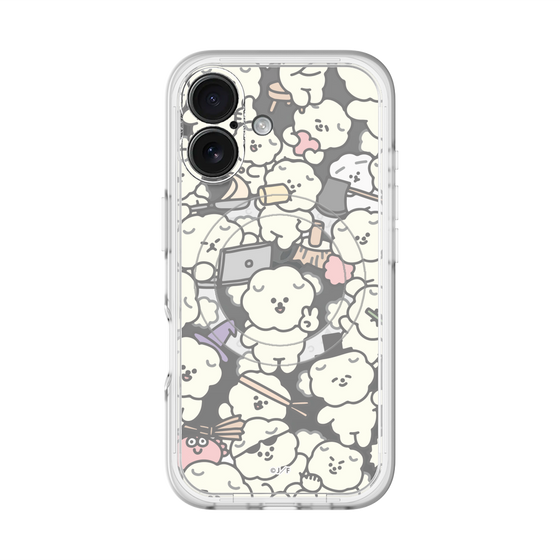 Slim Protection Premium Case with MagSafe［ Mossari Mosao - Fluffy - Clear ］